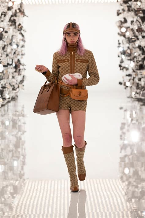 gucci fashion show sparkly|gucci fashion show history.